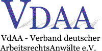 Logo Verband deutscher ArbeitsrechtsAnwälte e.V.
